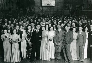 Photograph, Large Group of Dancers in the Army Drill Hall in  Sloane Street Stawell 1937