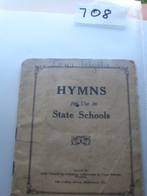 Book, Joint Council for Religious Instruction, Hymns for Use in State Schools, 1936