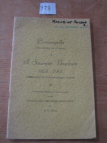 Book, A E Heal, Concongella, The Cradle of Stawell 1861 – 1961 by A E Heal, 1961