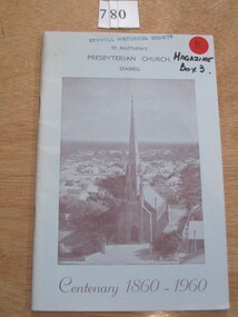Book, Committee, St Matthew’s Presbyterian Church,  Stawell - Centenary 1860-1960, 1960