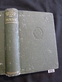 Book, W.M. Rossetti, The Poetical Work of Robert Burns, 1929