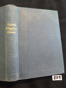 Book, Rev W. Adams, Sacred Allegories, 1851