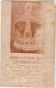 Book, Stawell Times News, Coronation Day Celebrations, Sports Meeting Program, 1953
