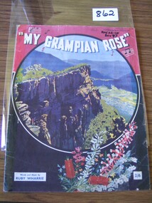 Book, Ruby Wharrie, My Grampian Rose, Words & Music by Ruby Wharrie, 1960's