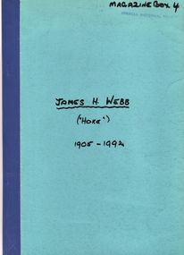Book, Joe Wilkinson, James H Webb “Hoke” 1905-1992, 1992
