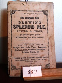 Book, Fisher & Sons Publishers, Modern Art of Brewing, 1860's