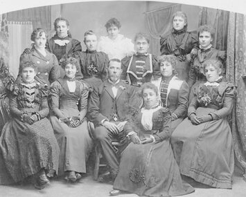 Photograph, Wesleyan Church Choir 1899  -- Studio Portrait