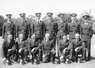 Photograph, Stawell Fire Brigade Members in Uniform Portrait  1938