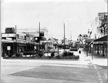 Photograph, Main Street looking East from Wimmera Street up to the Gold Reef Mall c1984