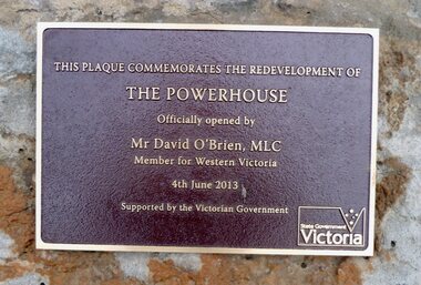 Photograph, Power House Buildings in Sloane Street Stawell