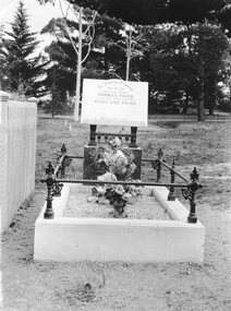 Photograph, Mr Thomas Paice & Mrs Mary Paice nee Unknown's Headstone at the Stawell Cemetery
