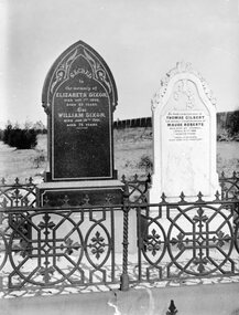 Photograph, Mr William Dixon & Mrs Elizabeth Dixon nee Unknown's Headstone at the Stawell Cemetery