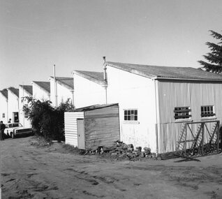 Photograph, Stawell Technical School with its Corrugated Iron Workshops 1967