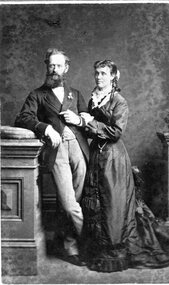 Photograph, Mr David Telford and Mrs Mary Telford nee Unknown of Stawell whose family had business in Hay Provisions and General Groceries