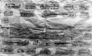Drawing, Newspaper Supplement, “Pleasant Creek News” from the P.C. News Supplement 1888 -- Sketch's