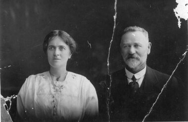 Photograph, Mr Tom Bibby & Mrs Min Bibby nee Cannon nee Green from Navarre