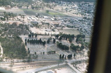 Photograph, Stawell Cemetery, Aerial View -- 2 Photos -- Coloured