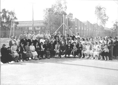 Photograph, Woollen Mill Tennis Court Opening 1936