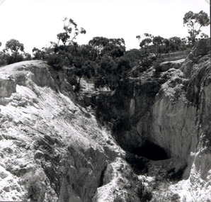 Photograph, Davis Open Cut Mine on Big Hill 1969