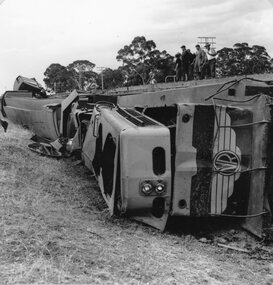 Photograph, Train Derailment near Glenorchy February 1971-- 6 Photos