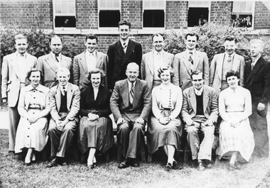 Photograph, Stawell High School Staff -- Named 1955