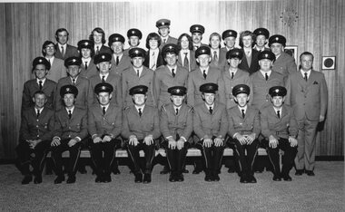 Photograph, Stawell Fire Brigade at Centenary -- Group Portrait 1973