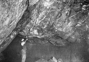 Photograph, Magdala-Cum-Moonlight Mine, underground at the main 1200 ft level looking North West 1902