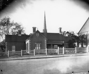 Photograph, Holy Trinity Anglican Church's Vicarage looking from Main Street Stawell