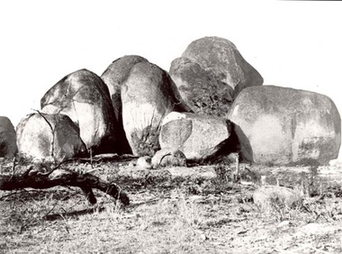 Photograph, The Sister Rocks Pleasant Creek 1866
