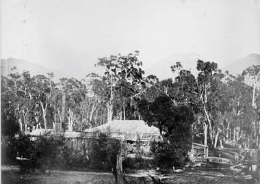 Photograph, Grampians Sunrise over the Saw Mills 1866