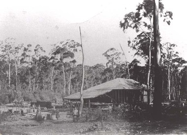 Photograph, Saw Mills at Childe’s Glenbower Creek in Halls Gap 1866