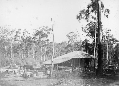 Photograph, Saw Mills at Childe’s Glenbower Creek in Halls Gap 1866