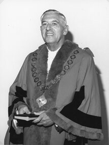 Photograph, Cr. K. Lawson, Mayor of Stawell 1968-69 -- Portrait