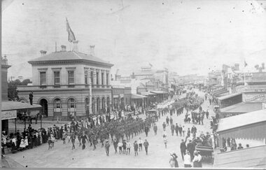 Photograph, Procession in Lower Main Street c1915