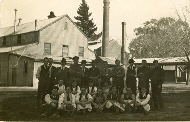 Photograph, School of Mines. Stawell  -- probably teachers c 1916-1918