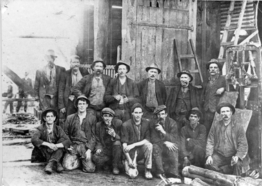 Photograph, Magdala Mine Workers -- 19 Photos
