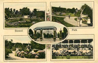 Photograph, Stawell District Views --3 Photos -- Postcards -- Colourised