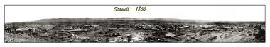Photograph, Digital Stawell Panoramas 1866 & 1990 digitally enhanced copy printed in frame