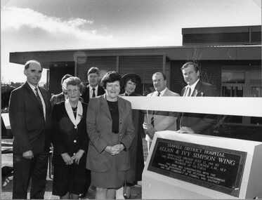 Photograph, Stawell Hospital -- opening of Mr Allan Simpson & Mrs Ivy Simpson nee Unknown Wing