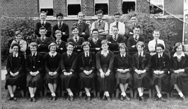 Photograph, Stawell High School Students -- Named 1954 - 1955