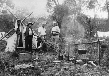 Photograph, Stawell Halls Gap Water Supply Pipeline workers with Mr Fred D'Alton as the  gentleman on the far right