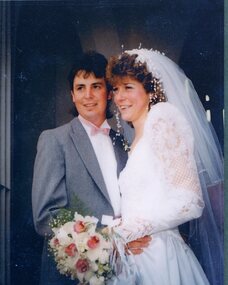 Photograph, Mr Sean Dwyer & Miss Barbara West's Wedding --- Studio Portrait -- Colour