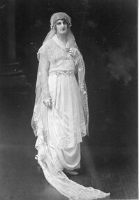 Photograph, Mrs Alice Laidlaw nee McCulloch as a Bride --- Studio Portrait