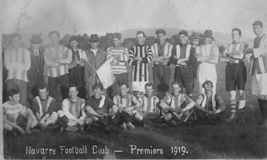 Photograph, Navarre Football Team - Premiers 1919