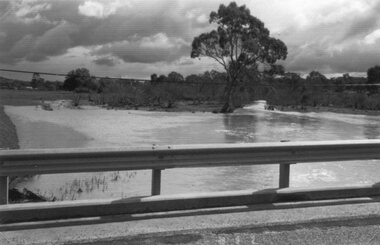 Photograph, Paxton Street Bridge on Concongella Creek in Great Western in flood 1988-- 2 Photos