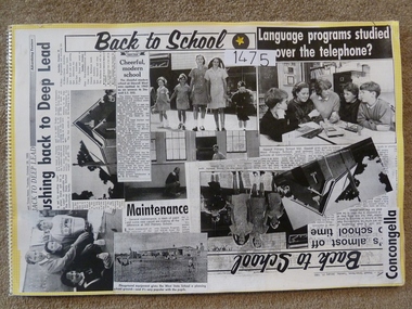 Document, "Back to School" - Newspaper Compilation