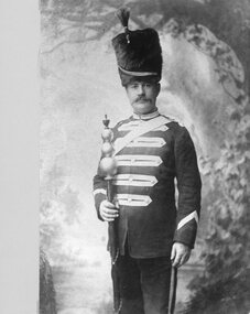 Photograph, Mr John Maddocks in his Stawell Band Uniform c1898 -- Studio Portrait
