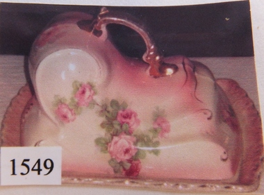 Memorabilia - Realia, China Cheese Dish with Lid