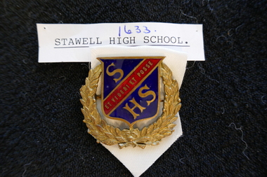 Memorabilia - Badge, Stawell High School Hat Badge, 1939