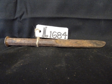 Equipment - Tool, Steel Builders Plugging Chisel used by a Bricklayer